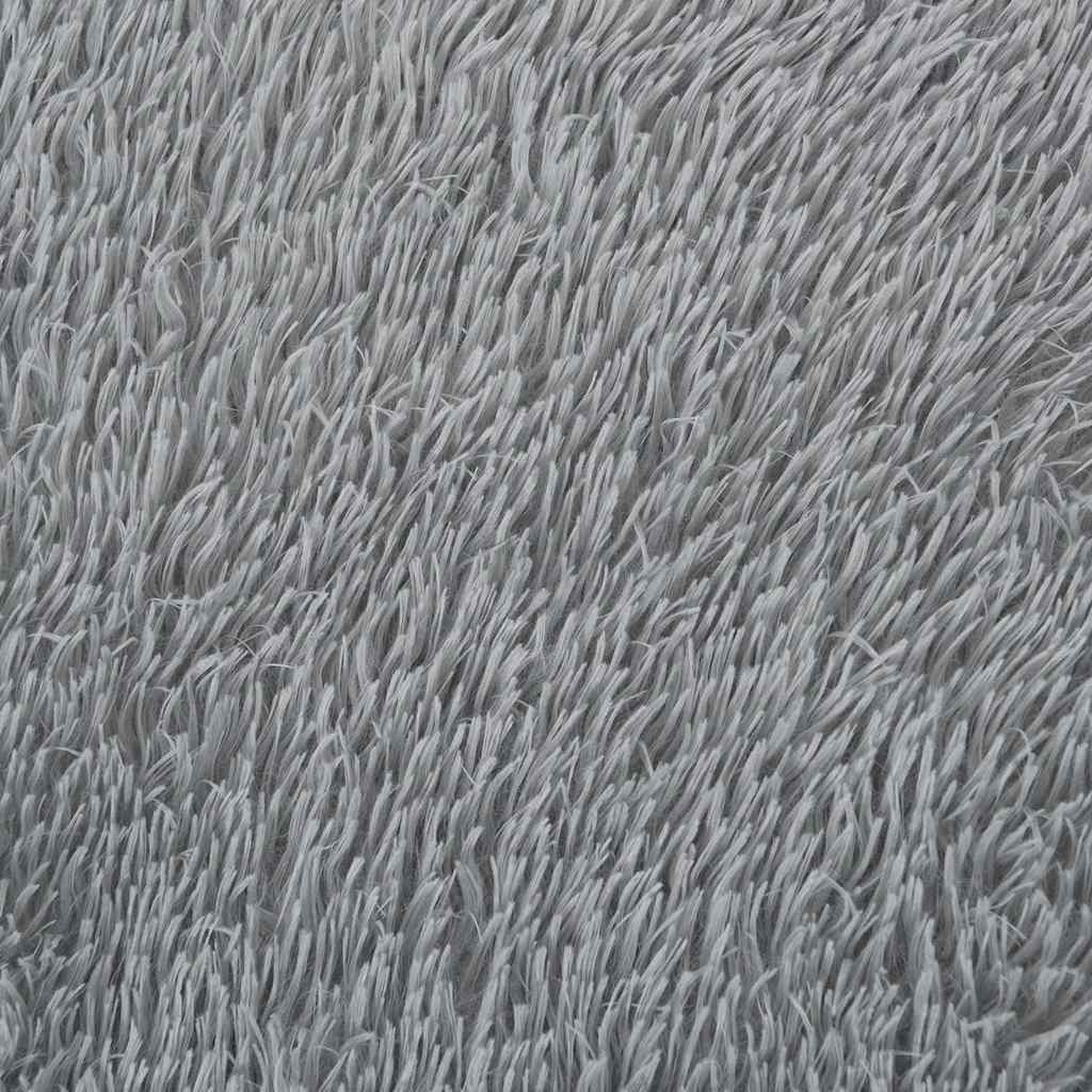Hoogpolig vloerkleed NAVARRA 200x290 cm polyester zilvergrijs is nu te koop bij PeponiXL, paradijselijk wonen!