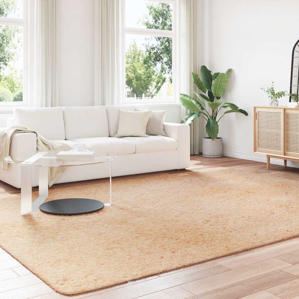 Hoogpolig vloerkleed NAVARRA 240x340 cm polyester beige is nu te koop bij PeponiXL, paradijselijk wonen!
