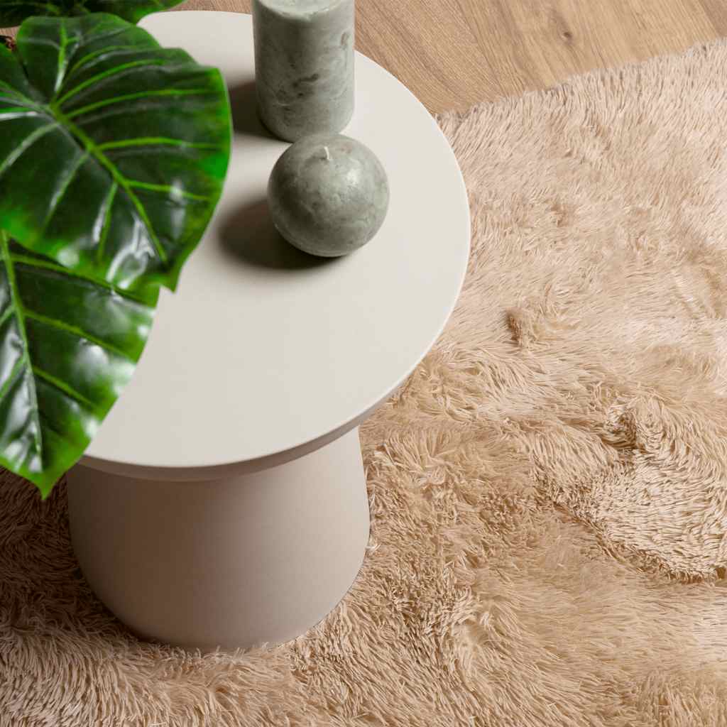 Hoogpolig vloerkleed NAVARRA 240x340 cm polyester beige is nu te koop bij PeponiXL, paradijselijk wonen!