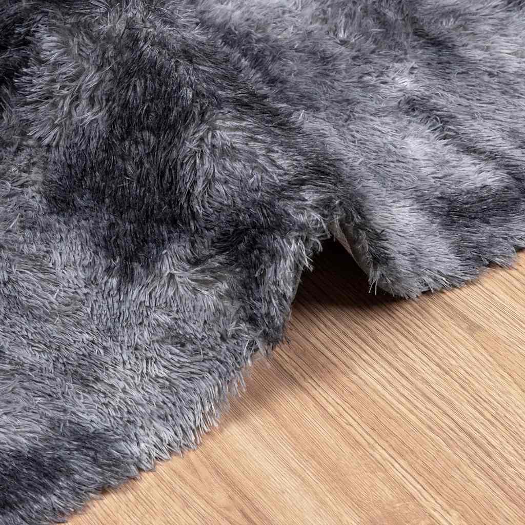 Hoogpolig vloerkleed NAVARRA 240x340 cm polyester donkergrijs is nu te koop bij PeponiXL, paradijselijk wonen!