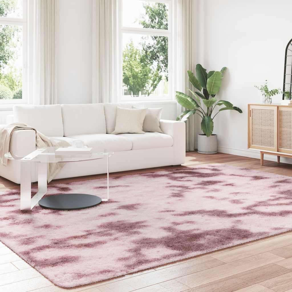 Hoogpolig vloerkleed NAVARRA 240x340 cm polyester stoffig roze is nu te koop bij PeponiXL, paradijselijk wonen!