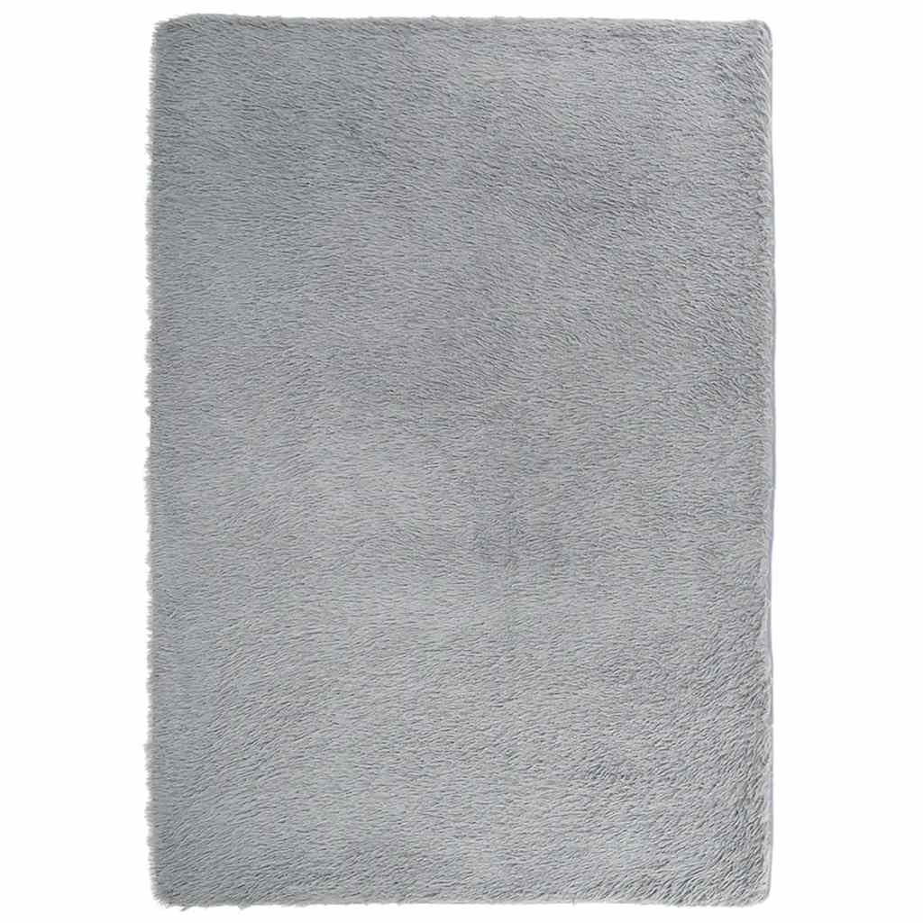 Hoogpolig vloerkleed NAVARRA 240x340 cm polyester lichtgrijs is nu te koop bij PeponiXL, paradijselijk wonen!