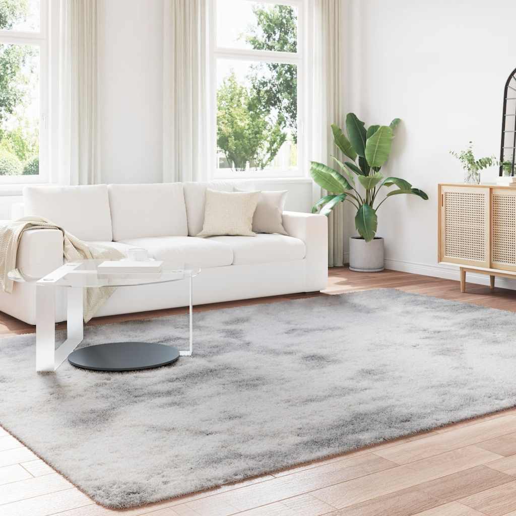 Hoogpolig vloerkleed NAVARRA 240x340 cm polyester zilvergrijs is nu te koop bij PeponiXL, paradijselijk wonen!