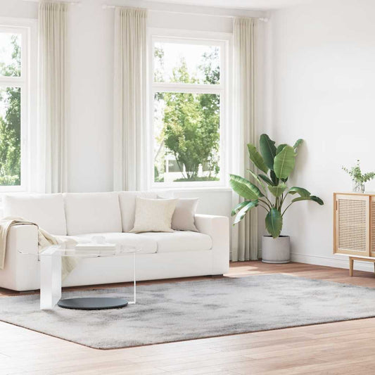 Hoogpolig vloerkleed NAVARRA 240x340 cm polyester zilvergrijs is nu te koop bij PeponiXL, paradijselijk wonen!