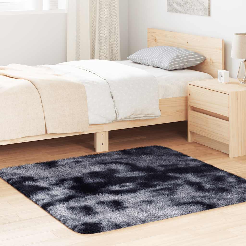 Hoogpolig vloerkleed NAVARRA 120x120 cm polyester donkergrijs is nu te koop bij PeponiXL, paradijselijk wonen!