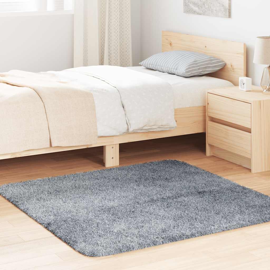 Hoogpolig vloerkleed NAVARRA 120x120 cm polyester lichtgrijs is nu te koop bij PeponiXL, paradijselijk wonen!