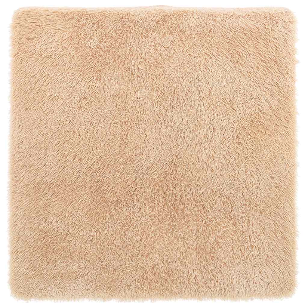 Hoogpolig vloerkleed NAVARRA 160x160 cm polyester beige is nu te koop bij PeponiXL, paradijselijk wonen!