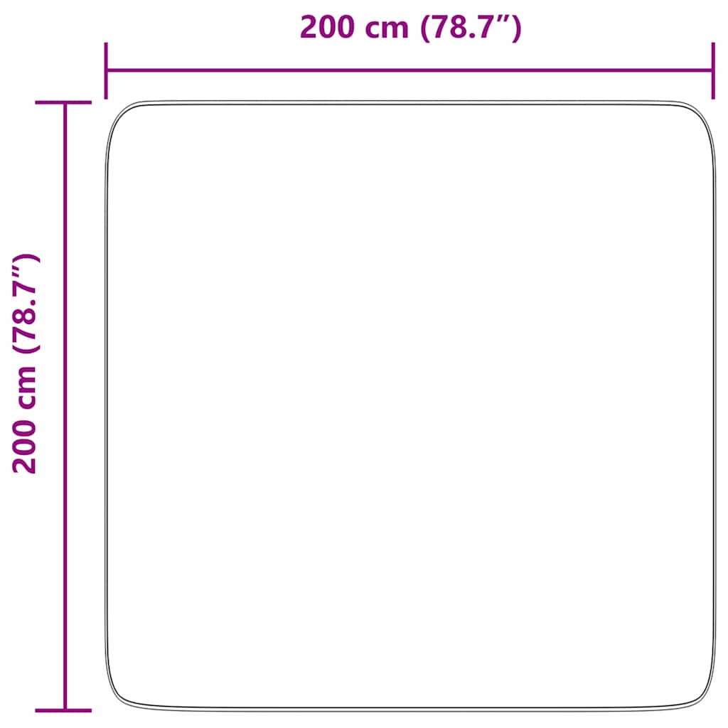 Hoogpolig vloerkleed NAVARRA 200x200 cm polyester beige is nu te koop bij PeponiXL, paradijselijk wonen!