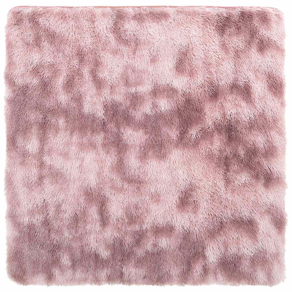 Hoogpolig vloerkleed NAVARRA 240x240 cm polyester stoffig roze is nu te koop bij PeponiXL, paradijselijk wonen!