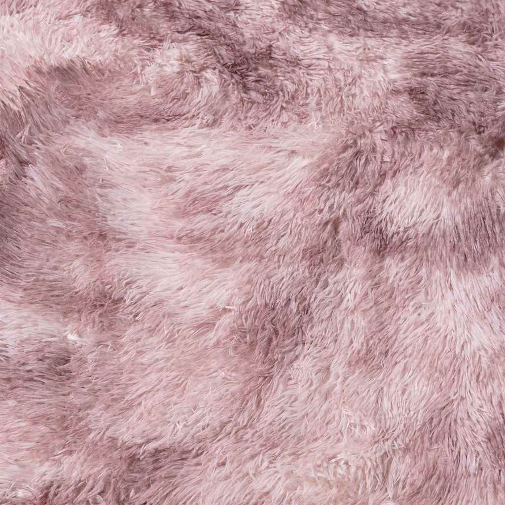 Hoogpolig vloerkleed NAVARRA 240x240 cm polyester stoffig roze is nu te koop bij PeponiXL, paradijselijk wonen!