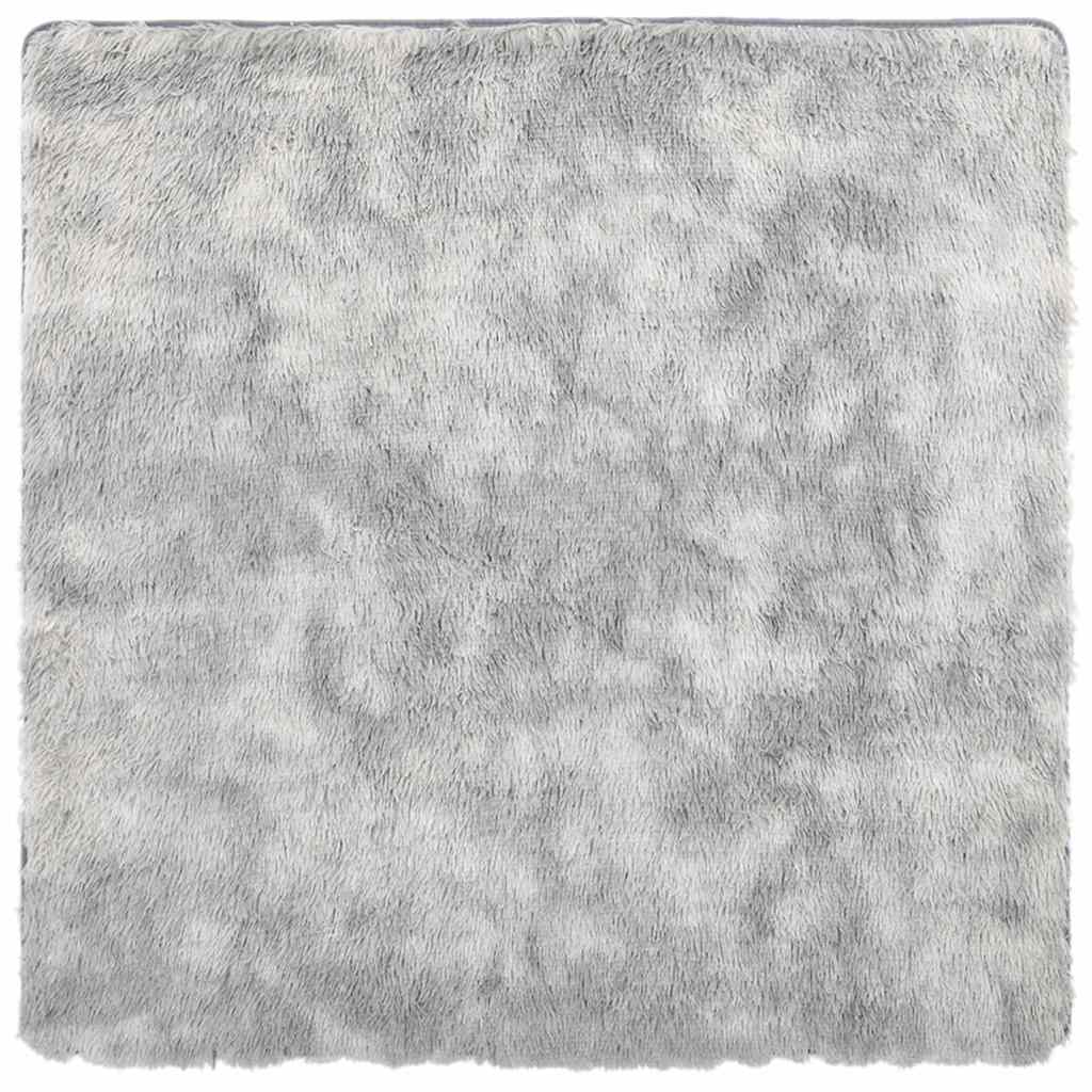 Hoogpolig vloerkleed NAVARRA 240x240 cm polyester lichtgrijs is nu te koop bij PeponiXL, paradijselijk wonen!
