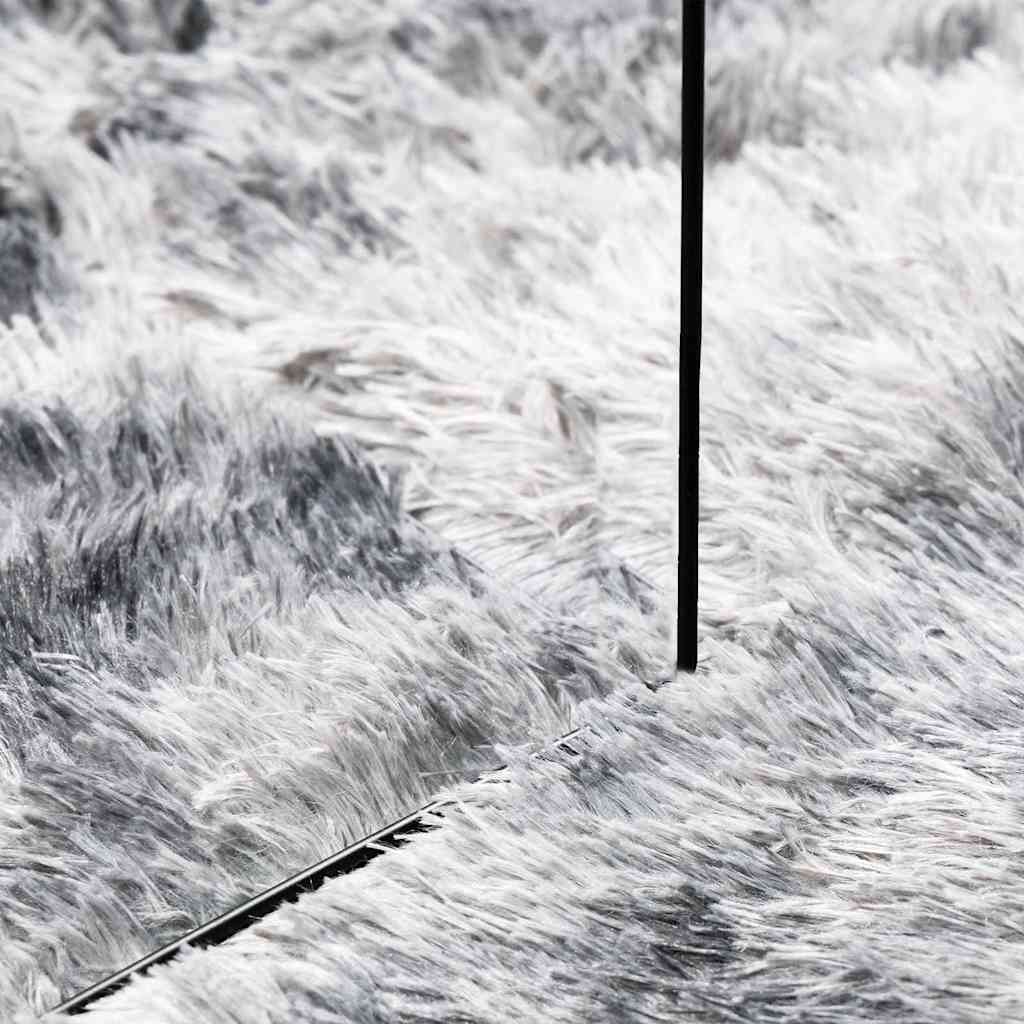 Hoogpolig vloerkleed NAVARRA 240x240 cm polyester lichtgrijs is nu te koop bij PeponiXL, paradijselijk wonen!