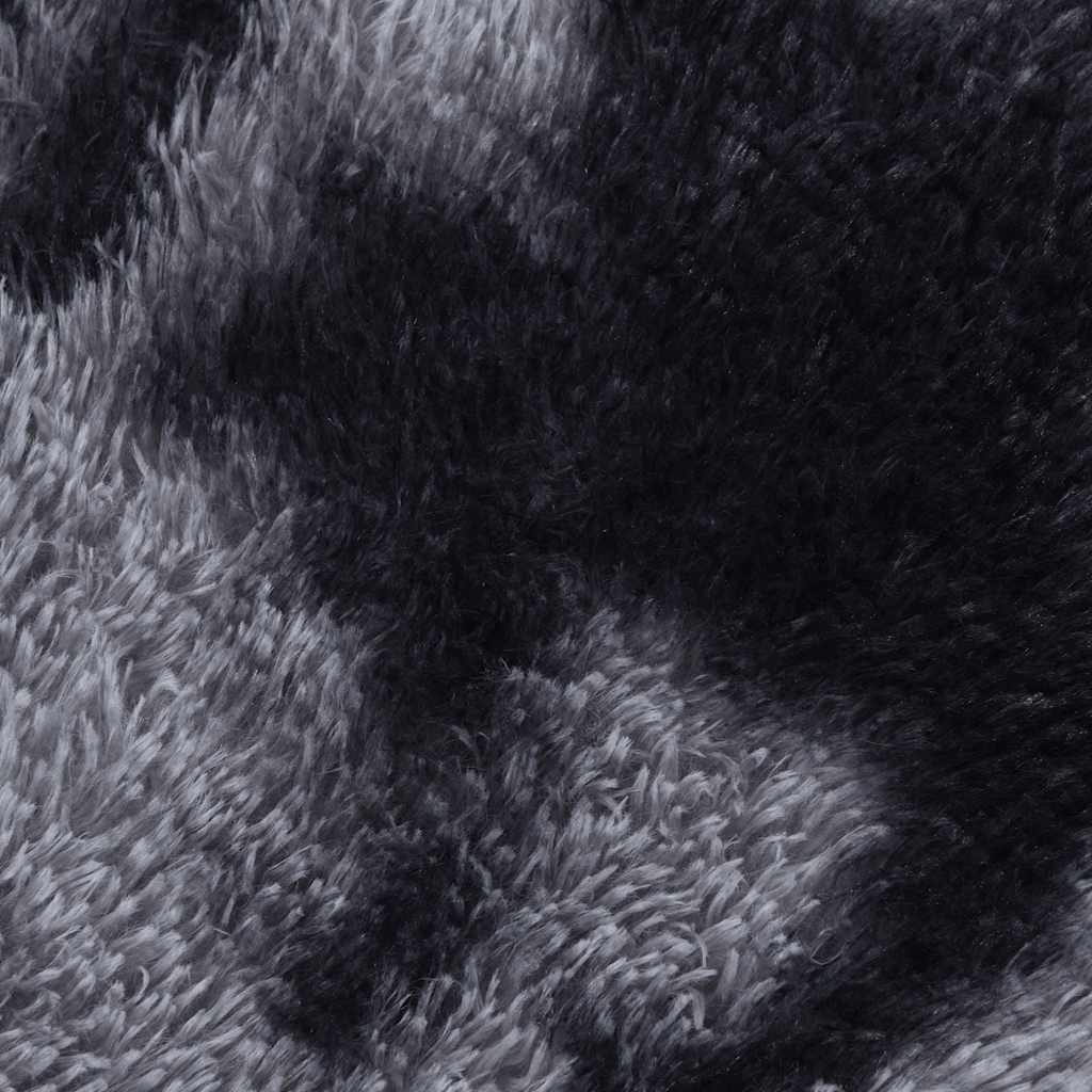 Hoogpolig vloerkleed NAVARRA 120x120 cm polyester donkergrijs is nu te koop bij PeponiXL, paradijselijk wonen!