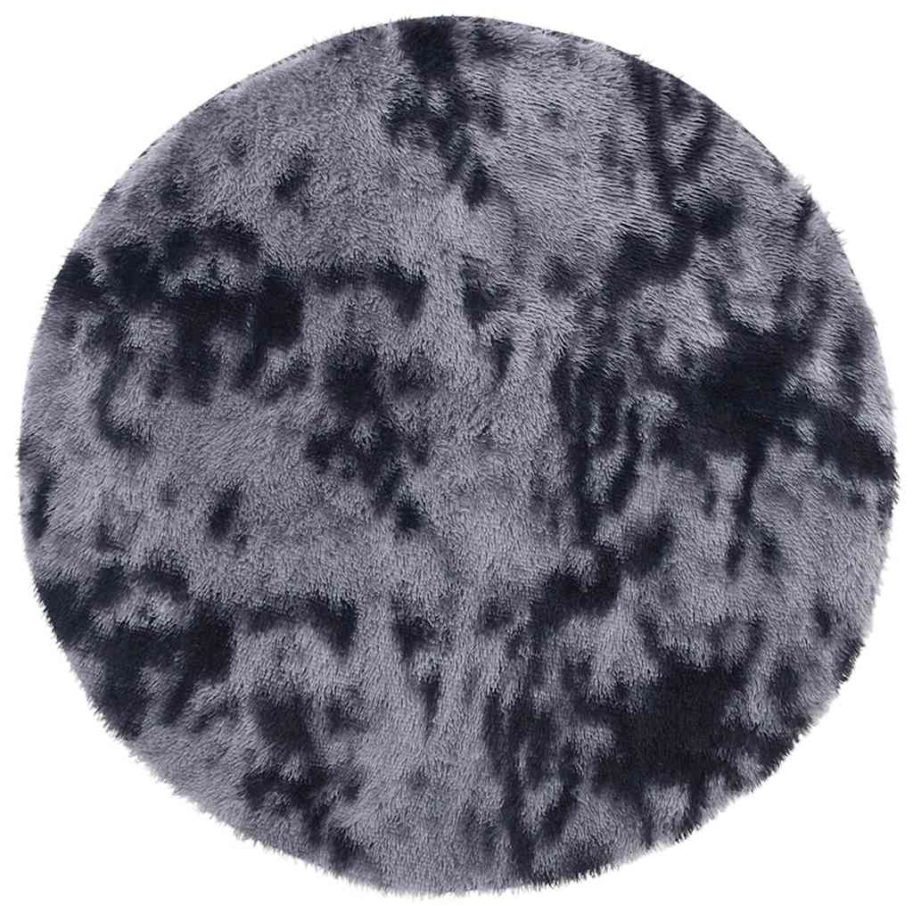 Hoogpolig vloerkleed NAVARRA 160x160 cm polyester donkergrijs is nu te koop bij PeponiXL, paradijselijk wonen!