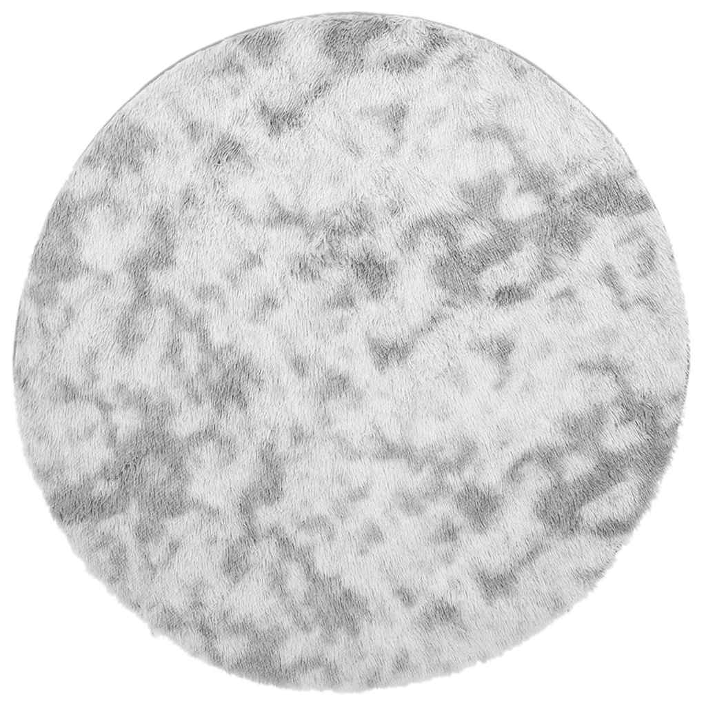 Hoogpolig vloerkleed NAVARRA 160x160 cm polyester lichtgrijs is nu te koop bij PeponiXL, paradijselijk wonen!