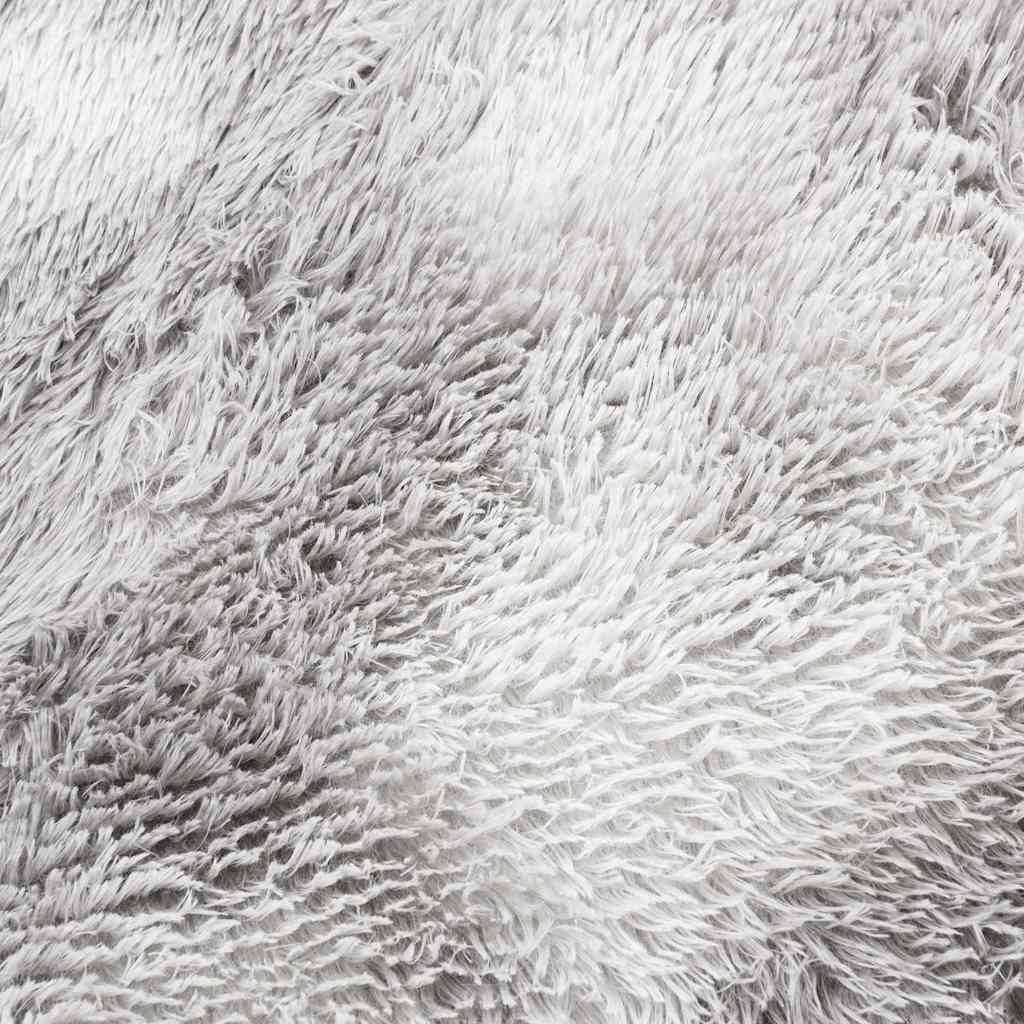 Hoogpolig vloerkleed NAVARRA 160x160 cm polyester lichtgrijs is nu te koop bij PeponiXL, paradijselijk wonen!