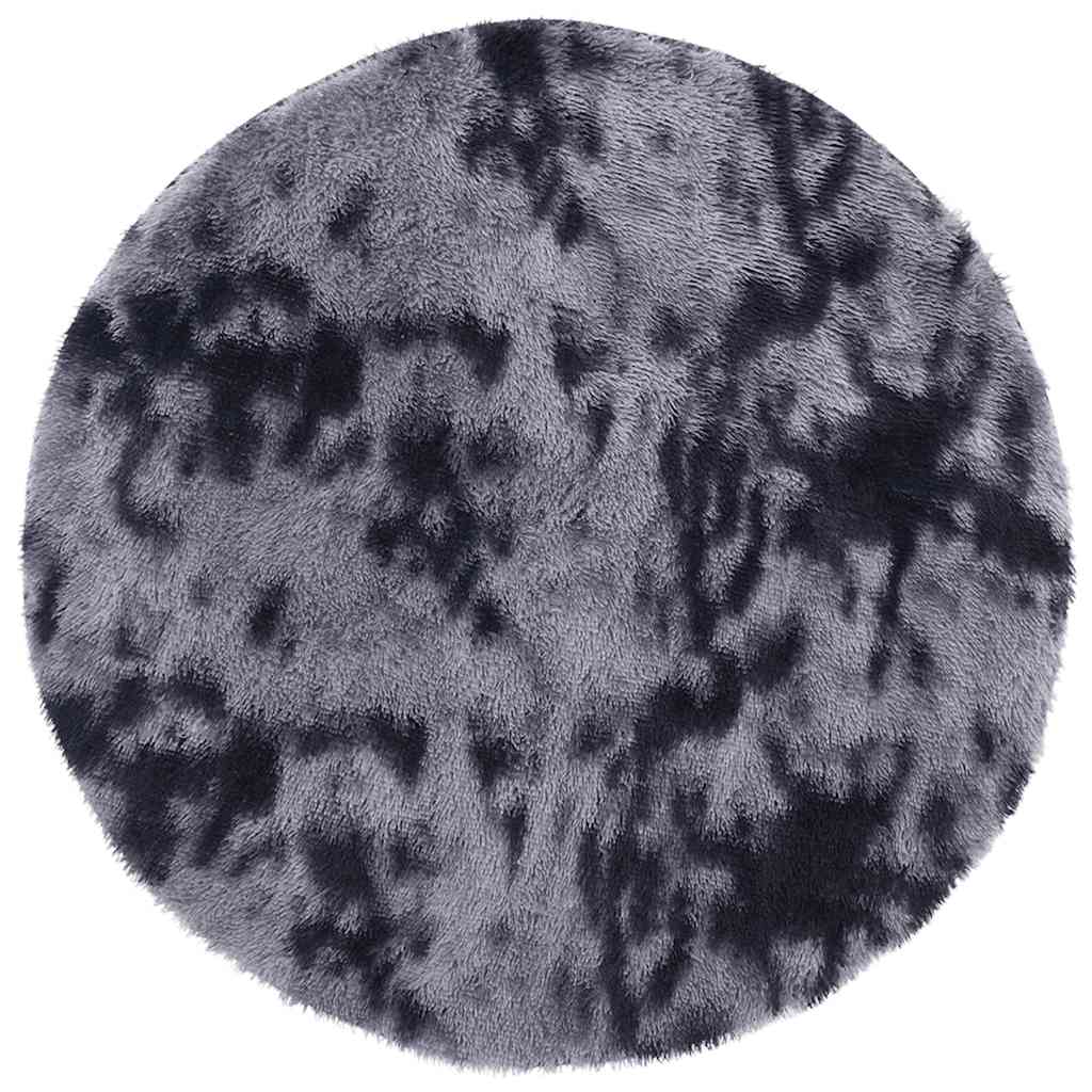 Hoogpolig vloerkleed NAVARRA 200x200 cm polyester donkergrijs is nu te koop bij PeponiXL, paradijselijk wonen!