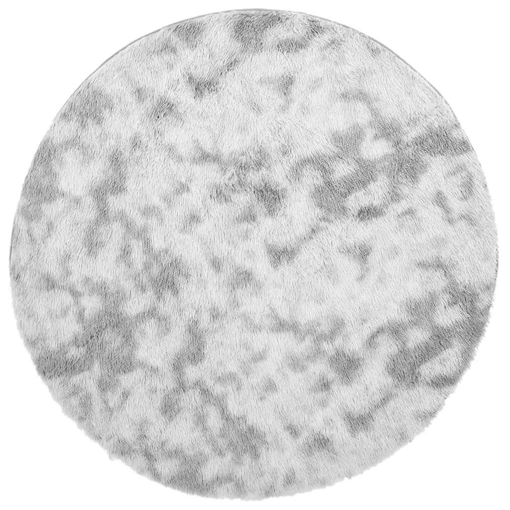Hoogpolig vloerkleed NAVARRA 200x200 cm polyester lichtgrijs is nu te koop bij PeponiXL, paradijselijk wonen!