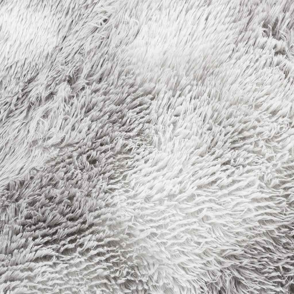 Hoogpolig vloerkleed NAVARRA 200x200 cm polyester lichtgrijs is nu te koop bij PeponiXL, paradijselijk wonen!