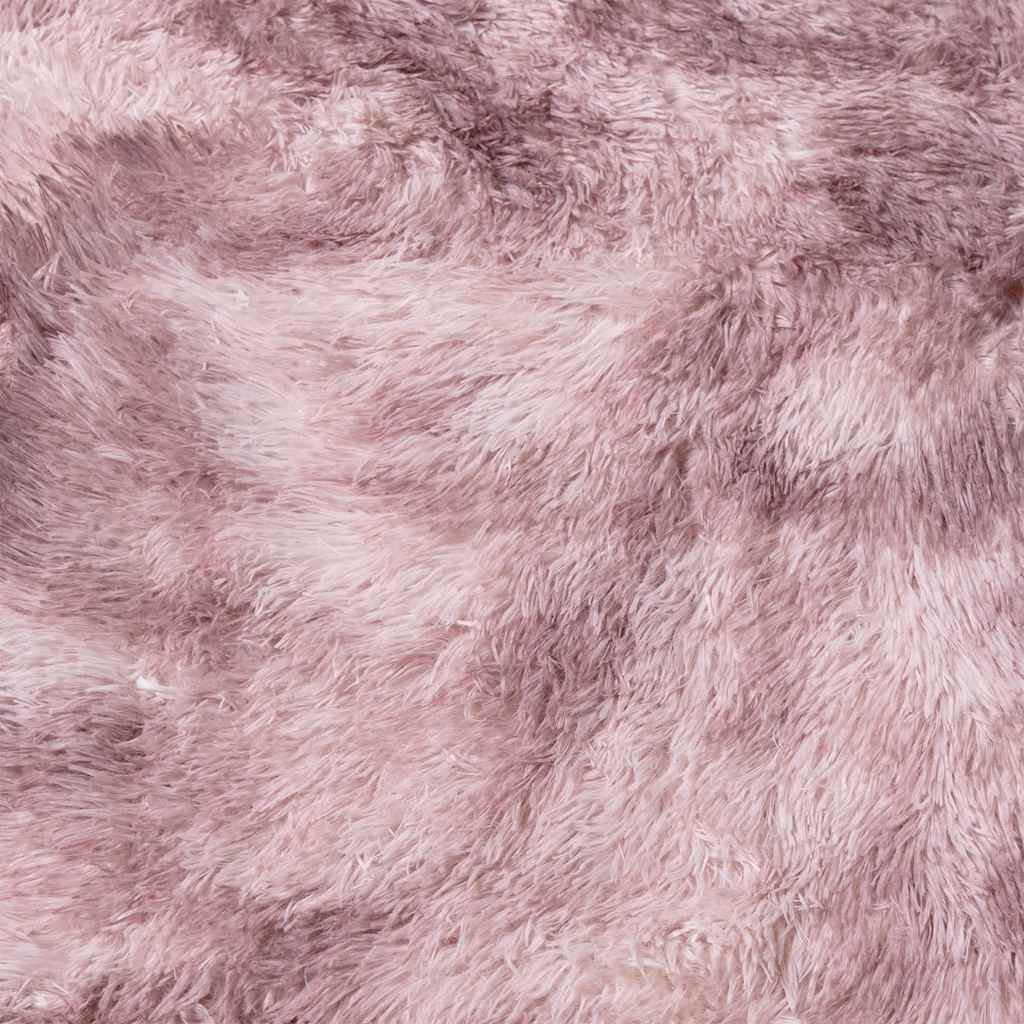 Hoogpolig vloerkleed NAVARRA 240x240 cm polyester stoffig roze is nu te koop bij PeponiXL, paradijselijk wonen!