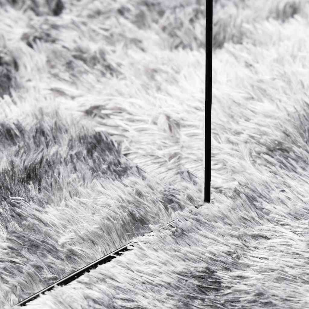 Hoogpolig vloerkleed NAVARRA 240x240 cm polyester lichtgrijs is nu te koop bij PeponiXL, paradijselijk wonen!