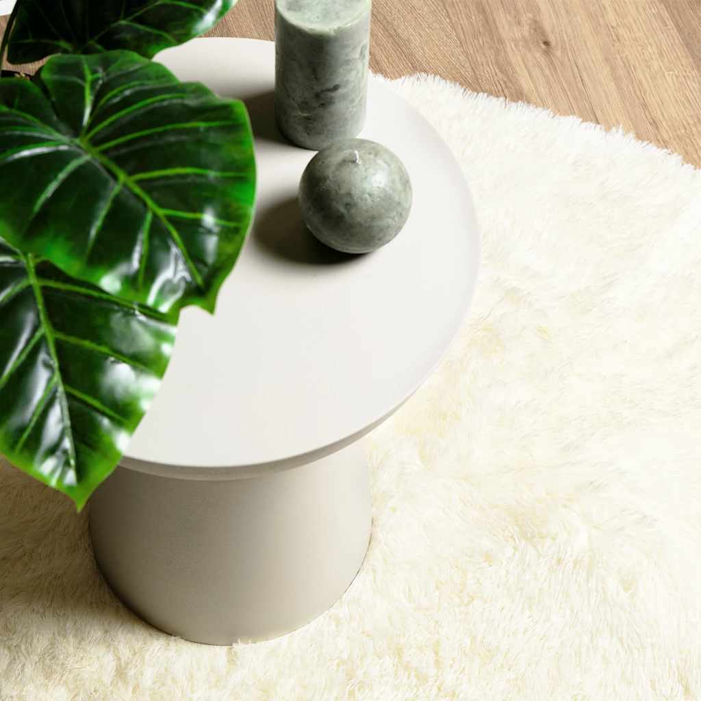 Hoogpolig vloerkleed NAVARRA 300x200 cm polyester crèmekleurig is nu te koop bij PeponiXL, paradijselijk wonen!