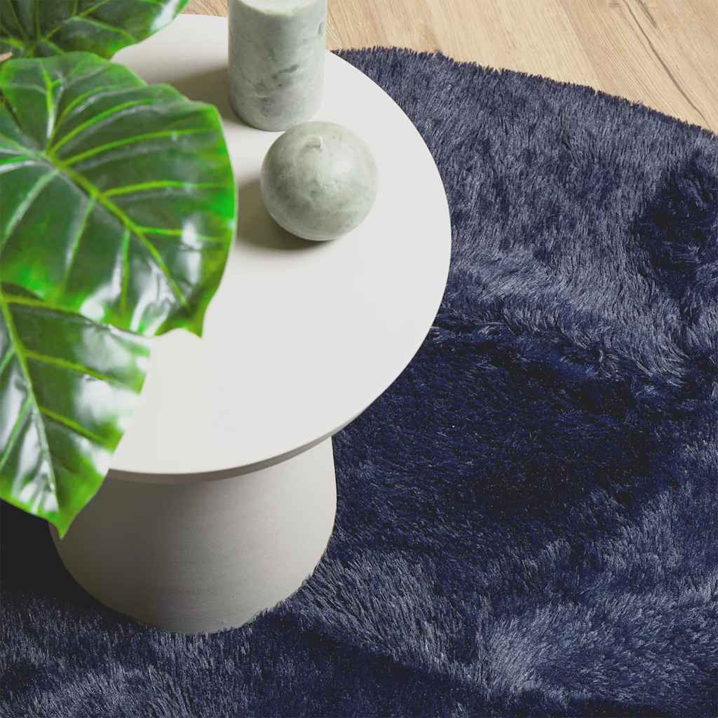 Hoogpolig vloerkleed NAVARRA 300x200 cm polyester marineblauw is nu te koop bij PeponiXL, paradijselijk wonen!