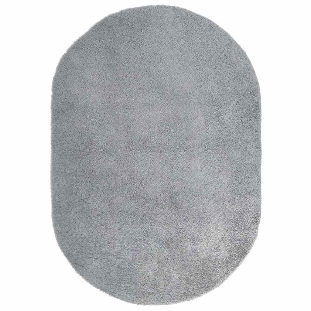Hoogpolig vloerkleed NAVARRA 300x200 cm polyester zilvergrijs is nu te koop bij PeponiXL, paradijselijk wonen!