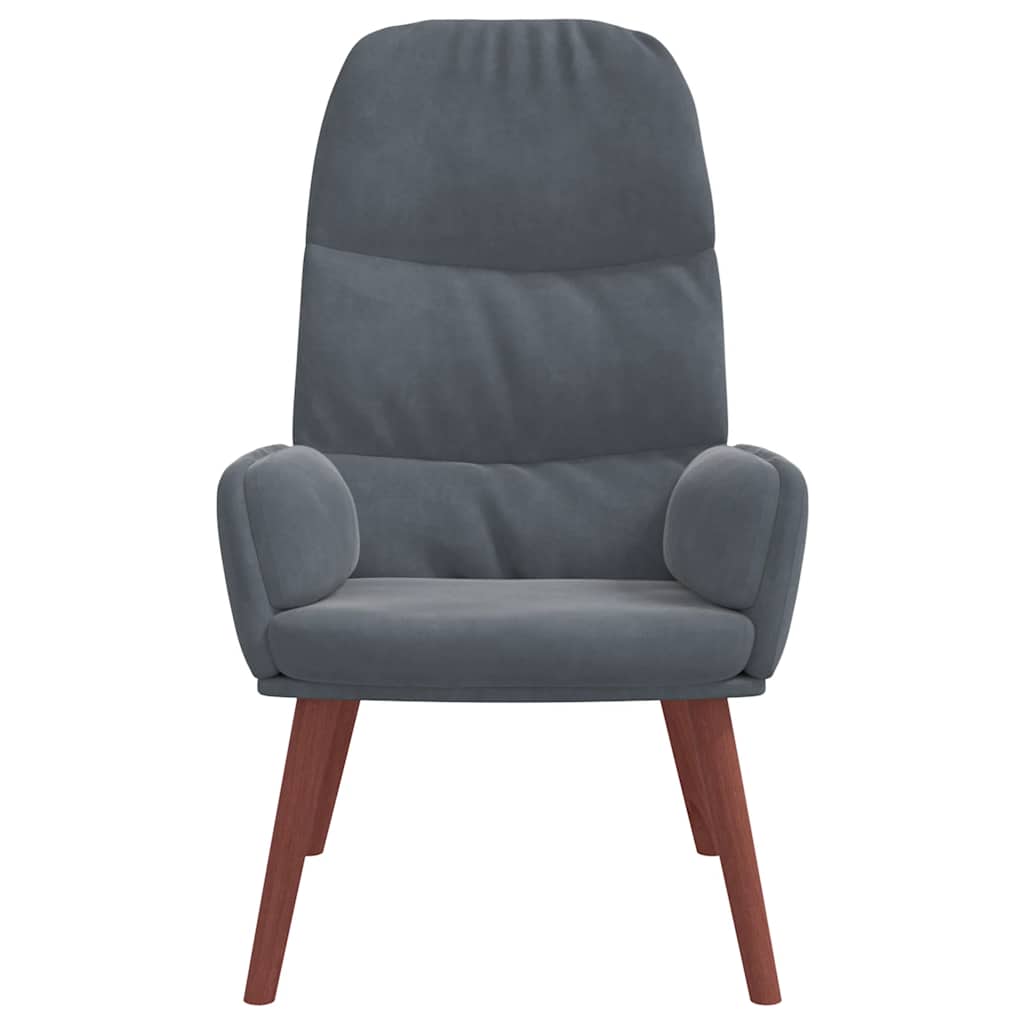 Relaxstoel fluweel donkergrijs is nu te koop bij PeponiXL, paradijselijk wonen!