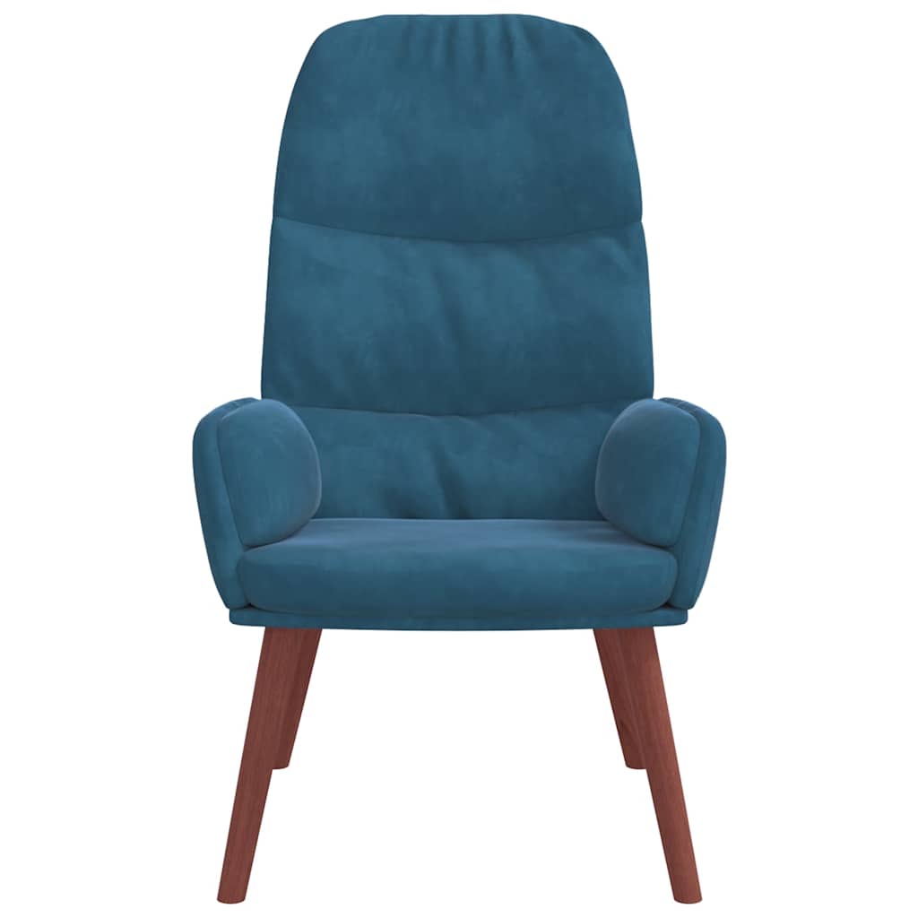 Relaxstoel fluweel blauw is nu te koop bij PeponiXL, paradijselijk wonen!