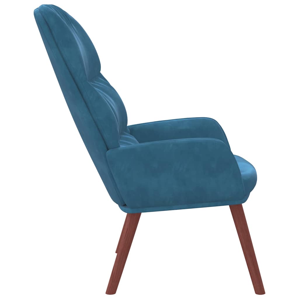 Relaxstoel fluweel blauw is nu te koop bij PeponiXL, paradijselijk wonen!