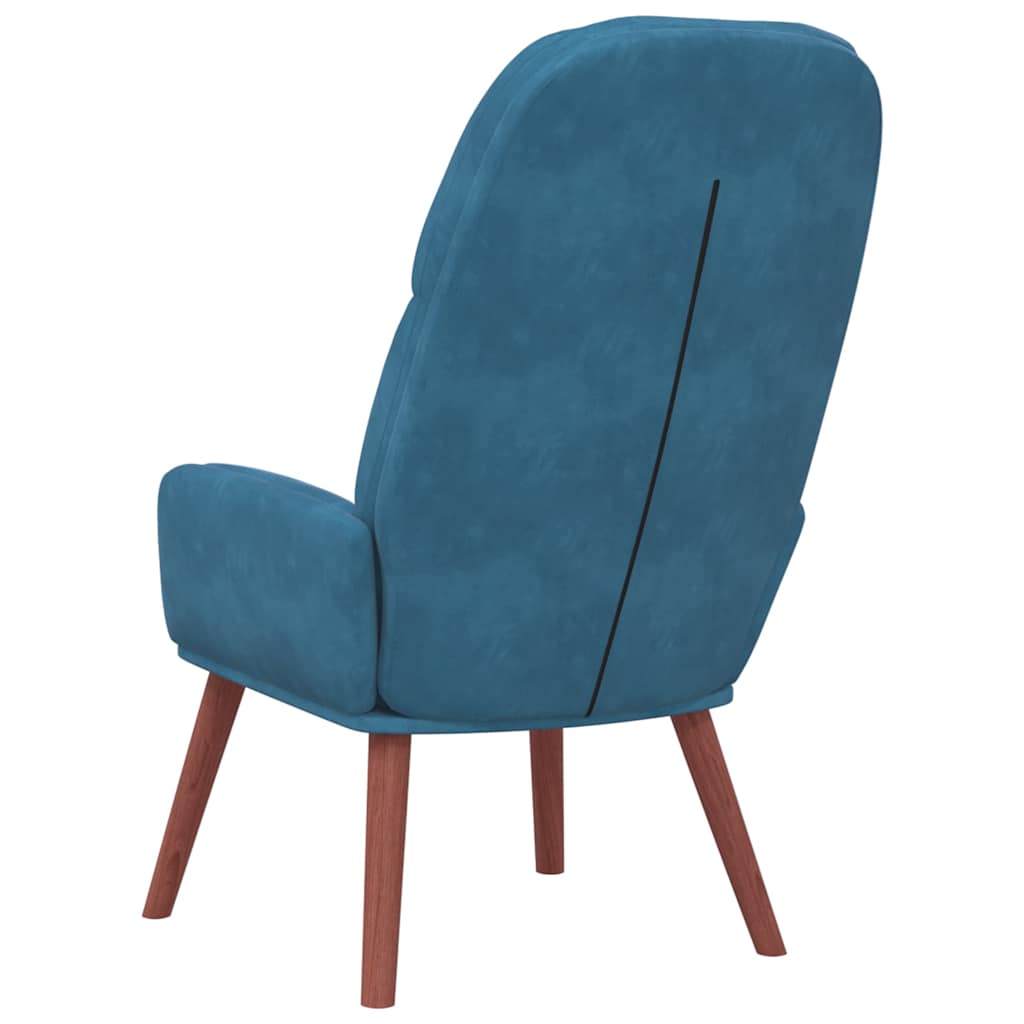 Relaxstoel fluweel blauw is nu te koop bij PeponiXL, paradijselijk wonen!