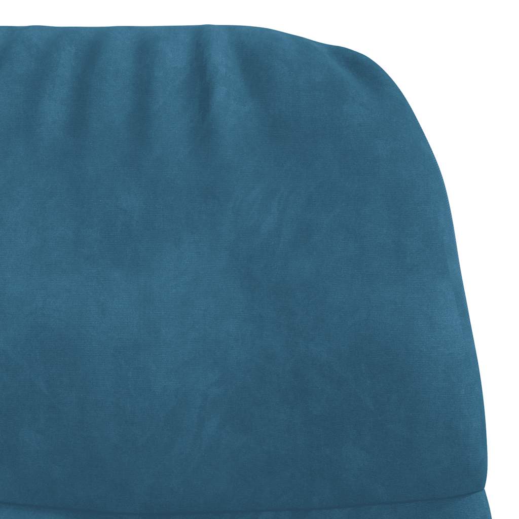 Relaxstoel fluweel blauw is nu te koop bij PeponiXL, paradijselijk wonen!