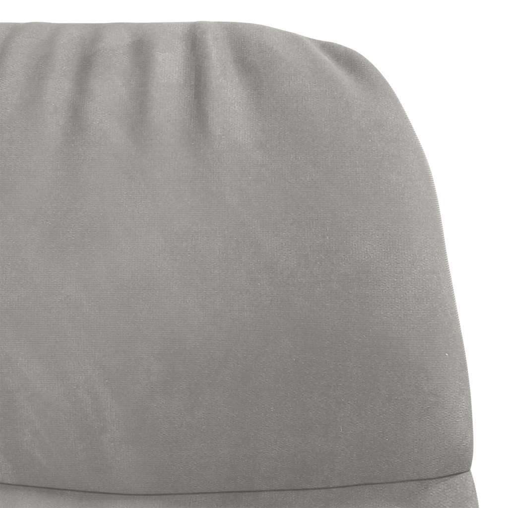 Schommelstoel fluweel lichtgrijs is nu te koop bij PeponiXL, paradijselijk wonen!