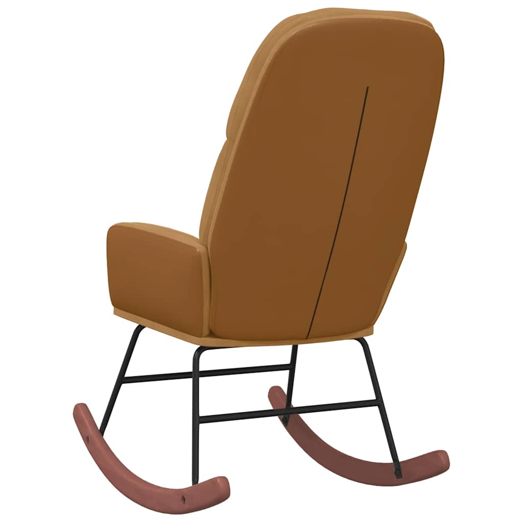 Schommelstoel fluweel bruin is nu te koop bij PeponiXL, paradijselijk wonen!