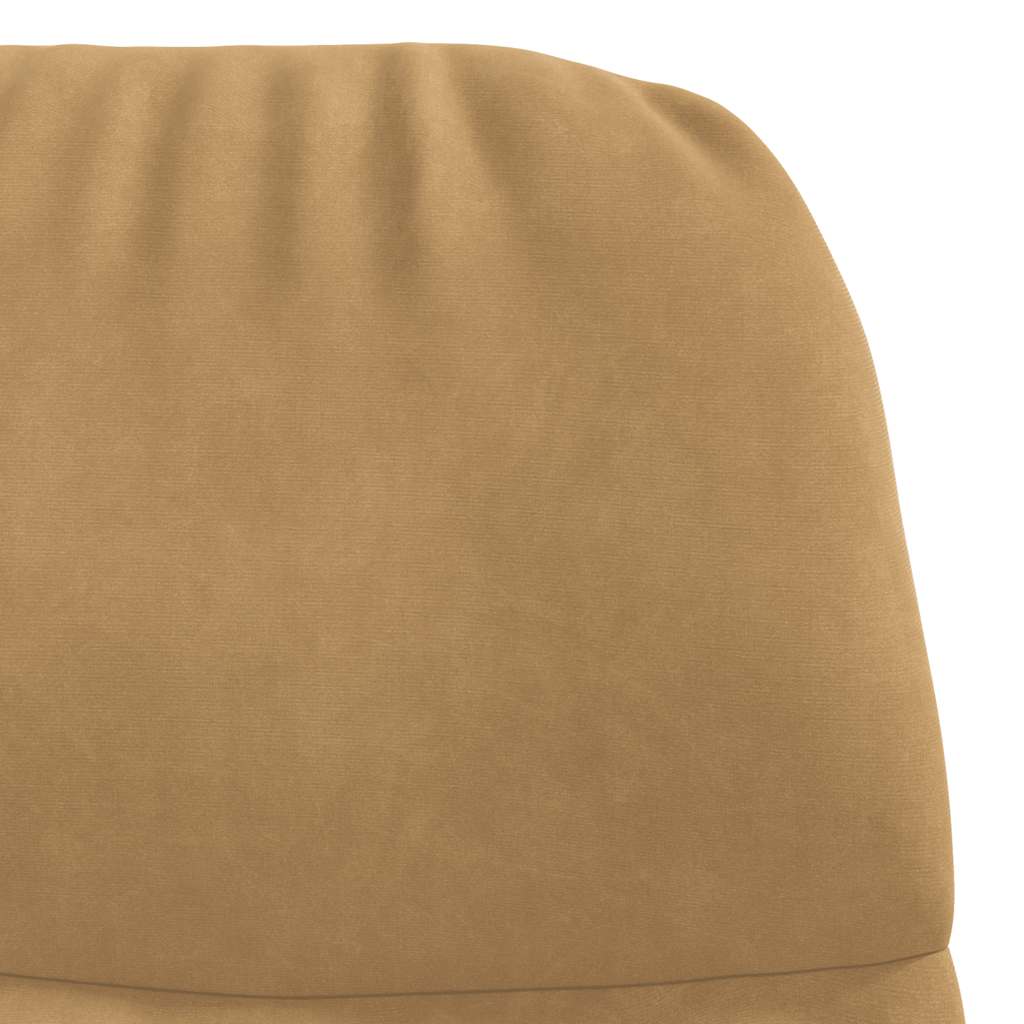 Schommelstoel fluweel bruin is nu te koop bij PeponiXL, paradijselijk wonen!