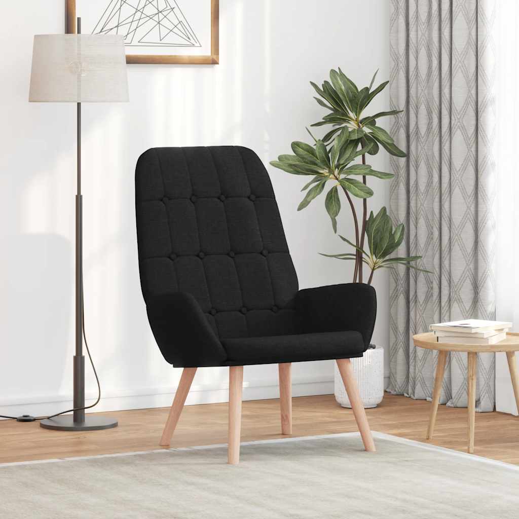 Relaxstoel stof zwart is nu te koop bij PeponiXL, paradijselijk wonen!