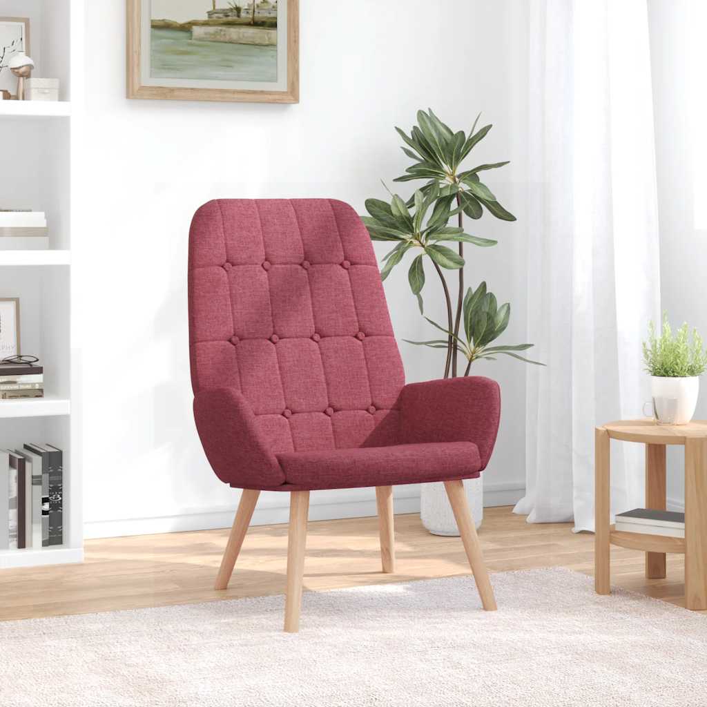 Relaxstoel stof wijnrood is nu te koop bij PeponiXL, paradijselijk wonen!