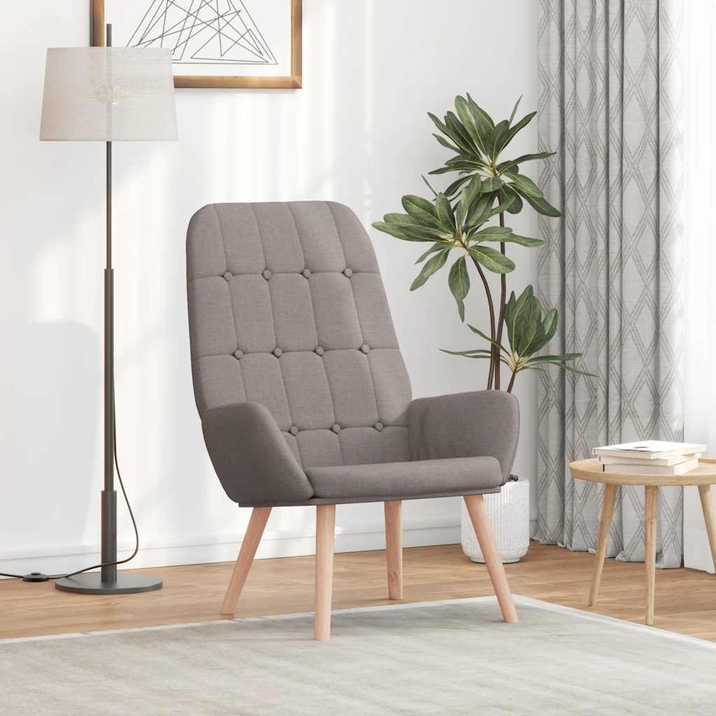 Relaxstoel stof taupe is nu te koop bij PeponiXL, paradijselijk wonen!