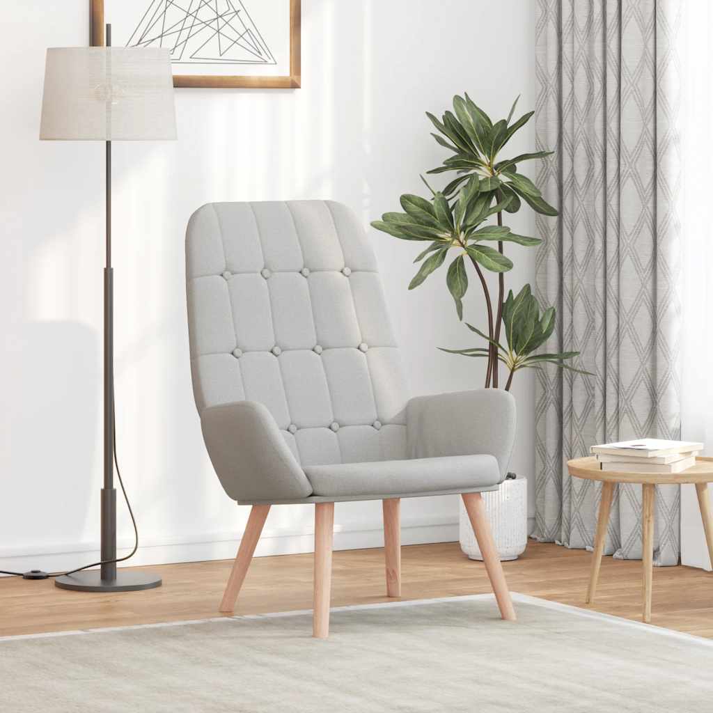 Relaxstoel stof wolk grijs is nu te koop bij PeponiXL, paradijselijk wonen!
