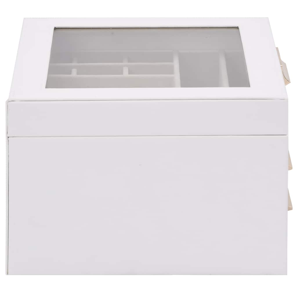 Sieradendoosje 3-laags 23x20,5x14 cm wit is nu te koop bij PeponiXL, paradijselijk wonen!