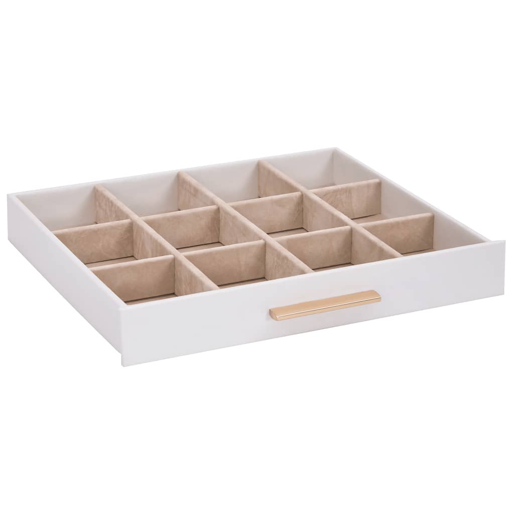 Sieradendoosje 3-laags 23x20,5x14 cm wit is nu te koop bij PeponiXL, paradijselijk wonen!