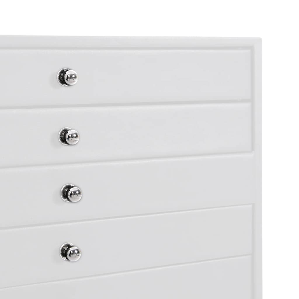 Sieradendoos 10-laags met horlogehouders wit 29x20,5x40,5 cm is nu te koop bij PeponiXL, paradijselijk wonen!