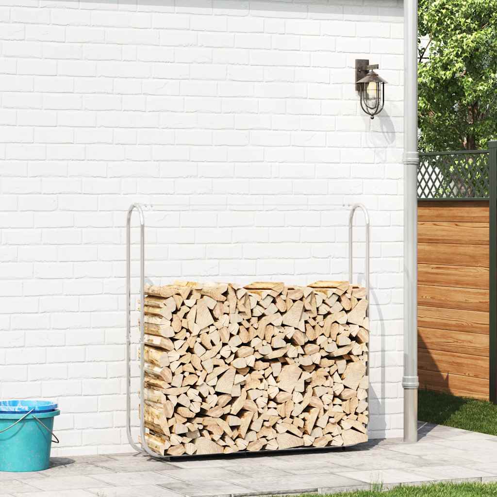 Haardhoutrek 150x25x150 cm gegalvaniseerd staal is nu te koop bij PeponiXL, paradijselijk wonen!