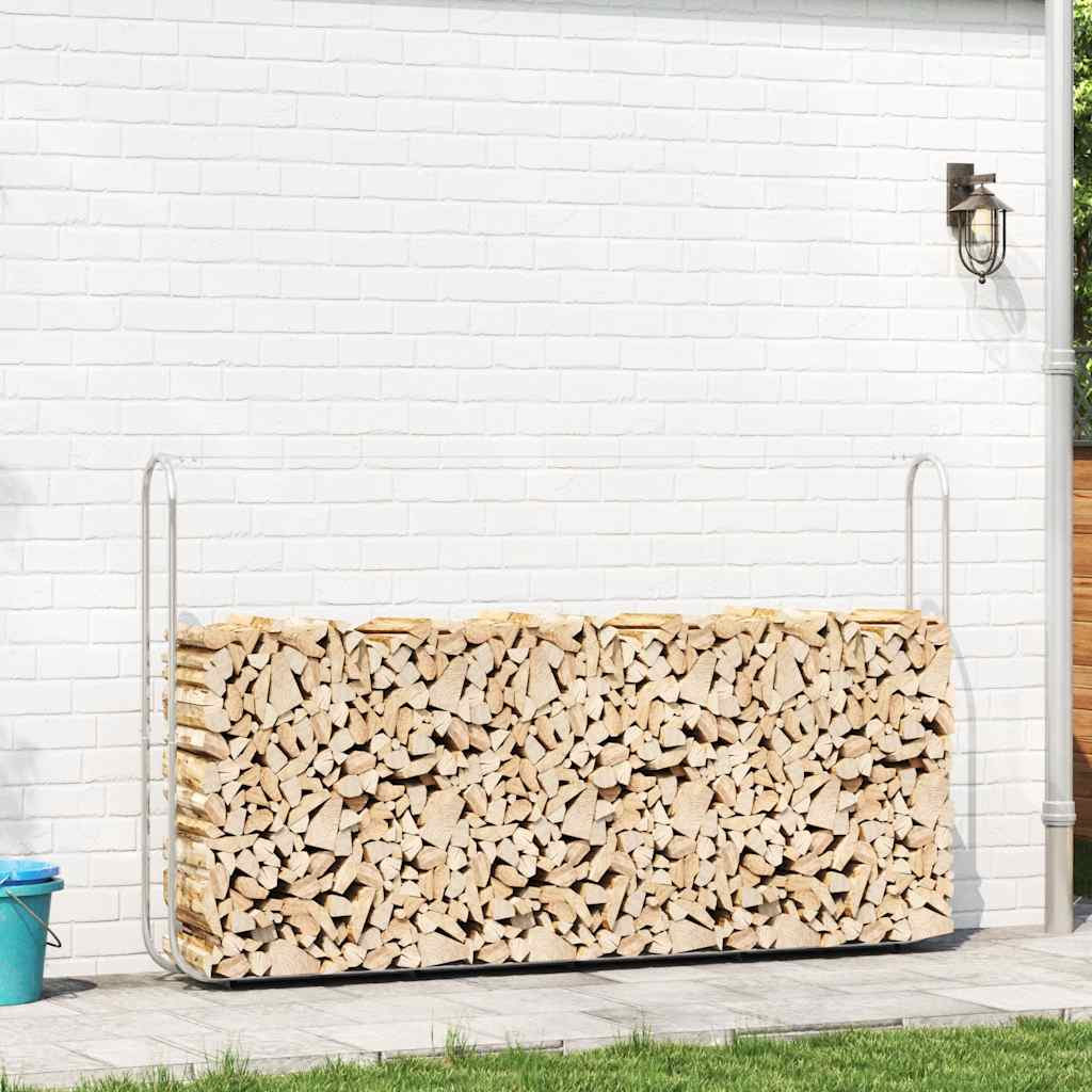 Haardhoutrek 250x25x150 cm gegalvaniseerd staal is nu te koop bij PeponiXL, paradijselijk wonen!