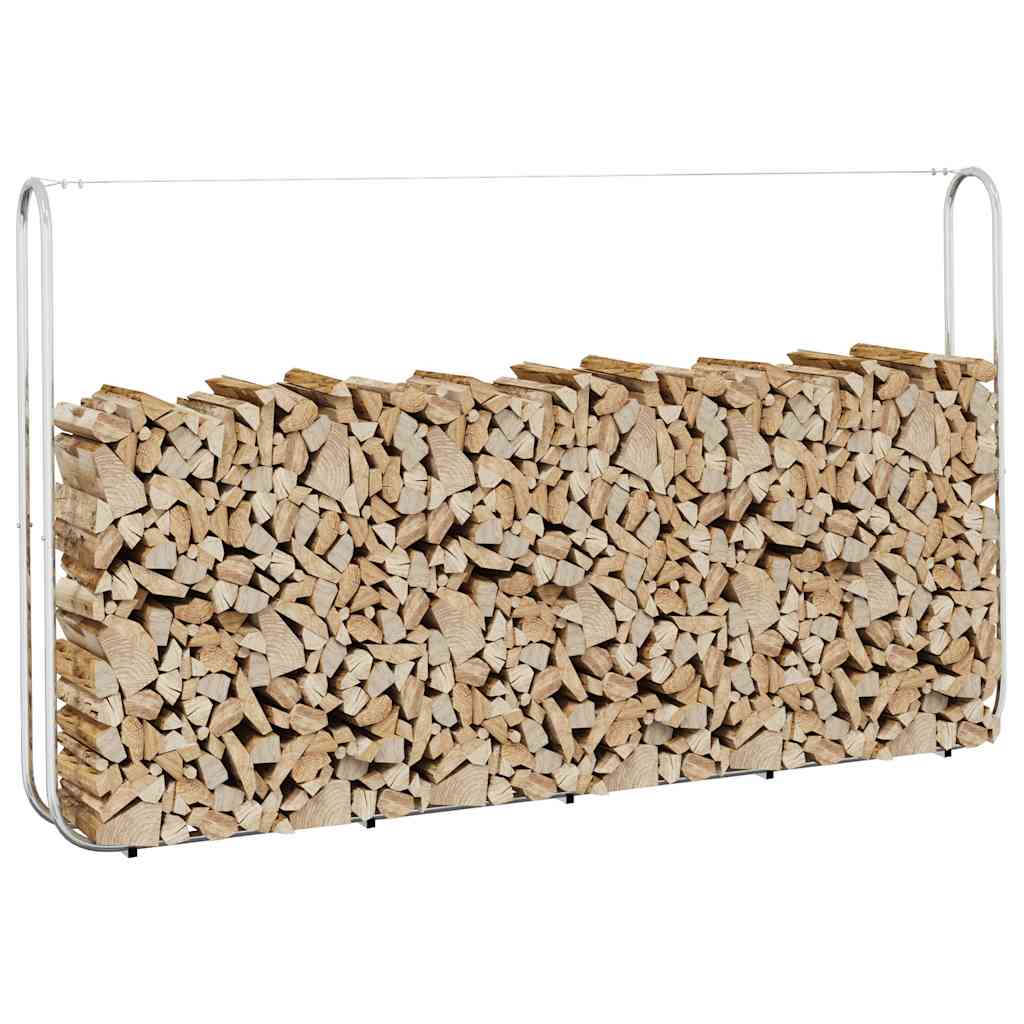 Haardhoutrek 250x25x150 cm gegalvaniseerd staal is nu te koop bij PeponiXL, paradijselijk wonen!