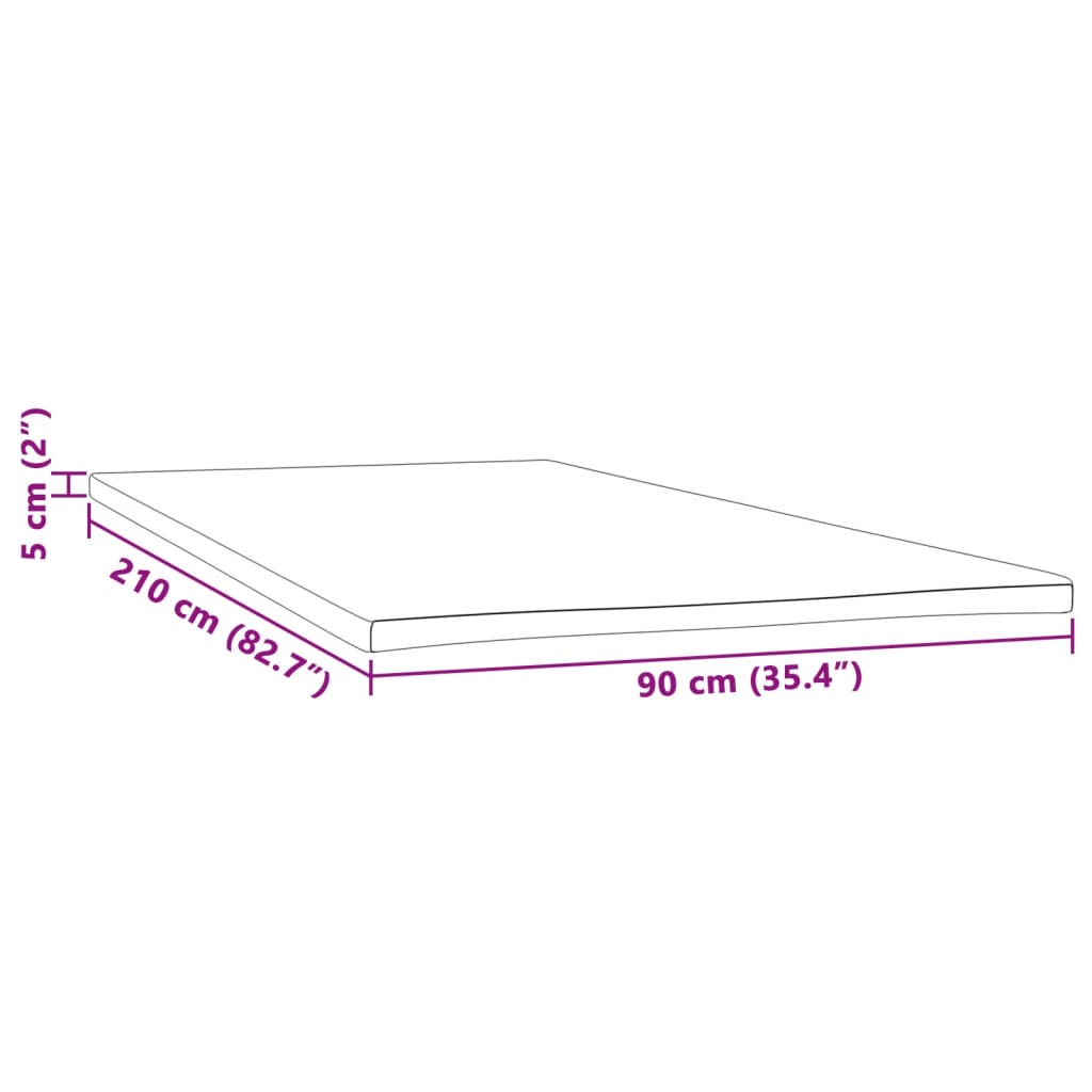 Matrastopper 90x210x5 cm is nu te koop bij PeponiXL, paradijselijk wonen!
