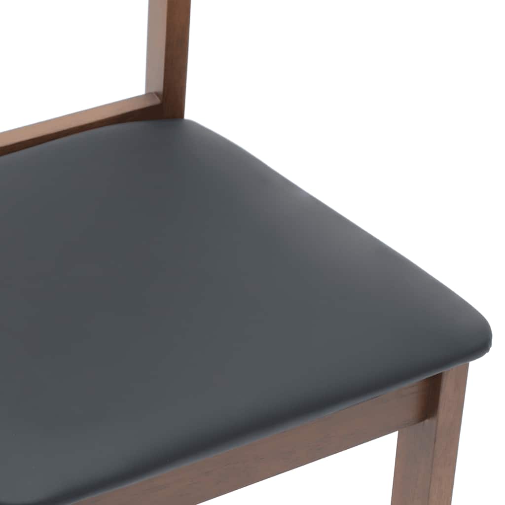Eetkamerstoelen met kussens 2 st massief hout rubber bruin is nu te koop bij PeponiXL, paradijselijk wonen!