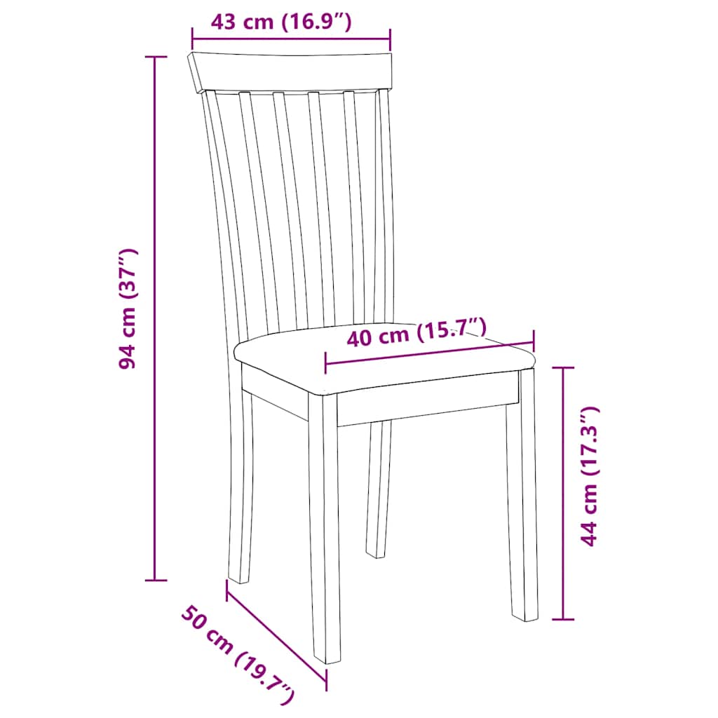 Eetkamerstoelen met kussens 2 st massief hout rubber bruin is nu te koop bij PeponiXL, paradijselijk wonen!