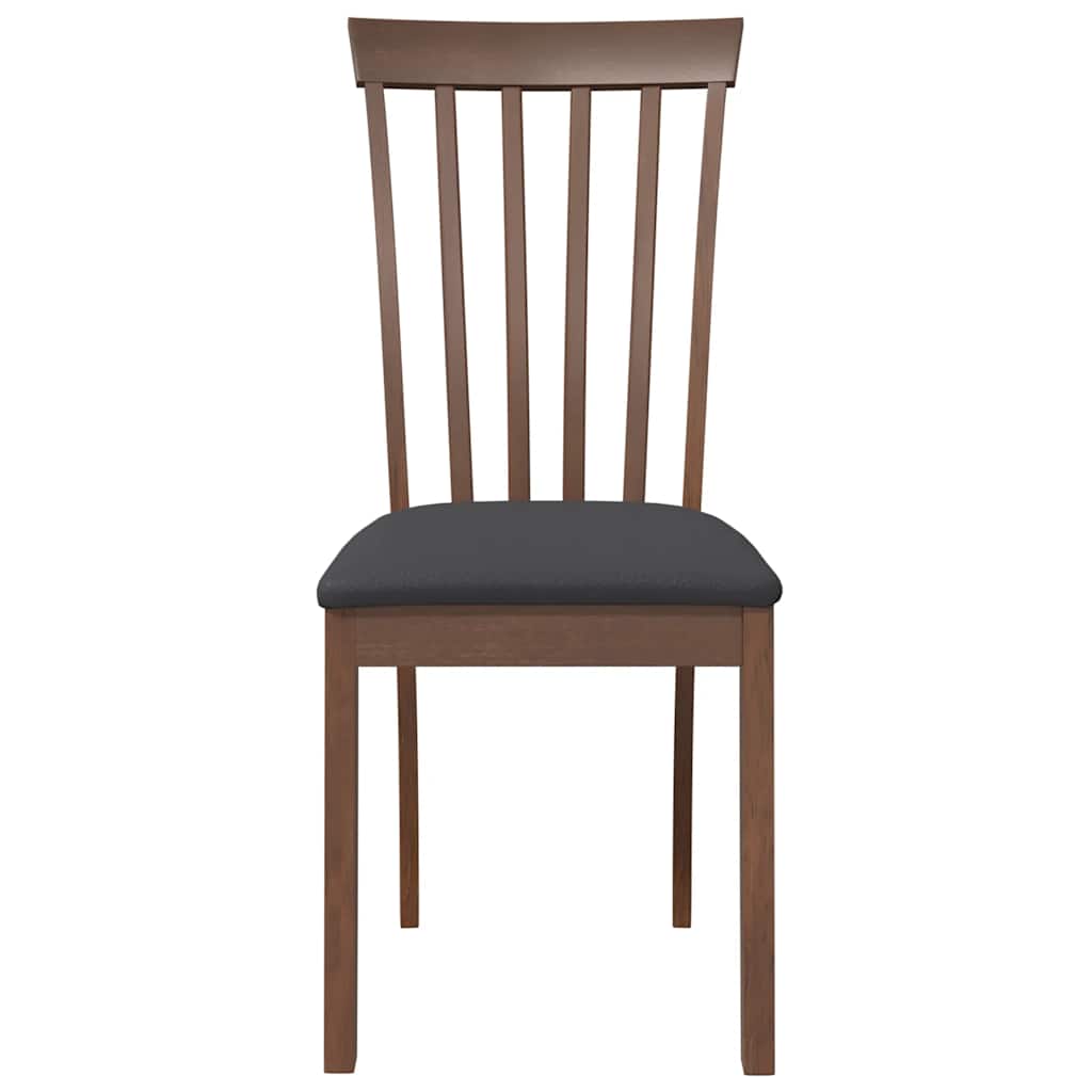 Eetkamerstoelen met kussens 2 st massief hout rubber bruin is nu te koop bij PeponiXL, paradijselijk wonen!